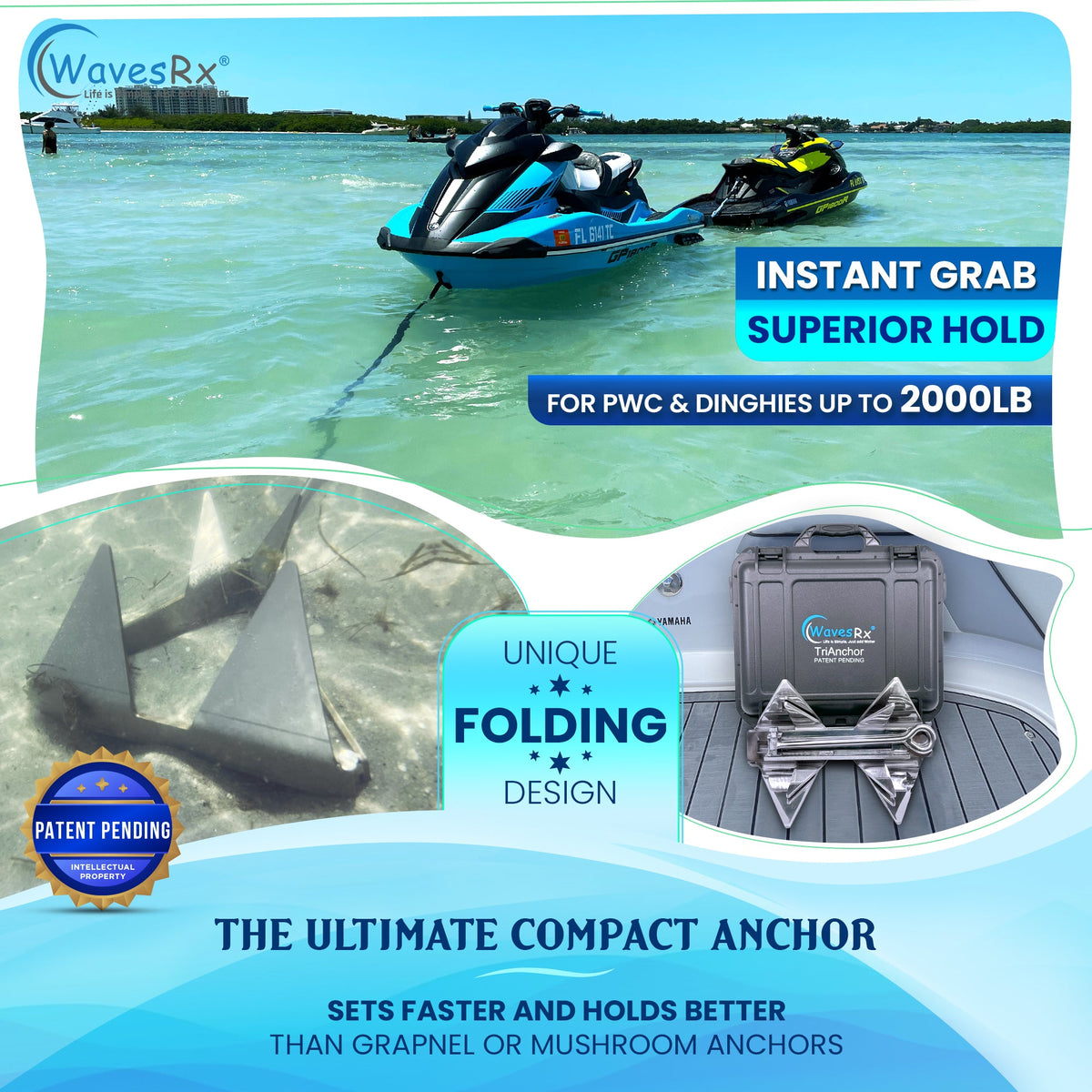 5LB FOLDING TRIANCHOR