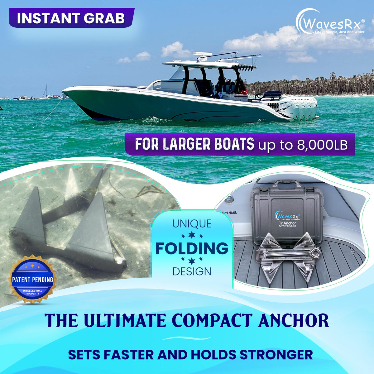 12LB FOLDING TRIANCHOR