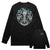 DEAD SET MENS LONG SLEEVE STAPLE TEE IN BLACK