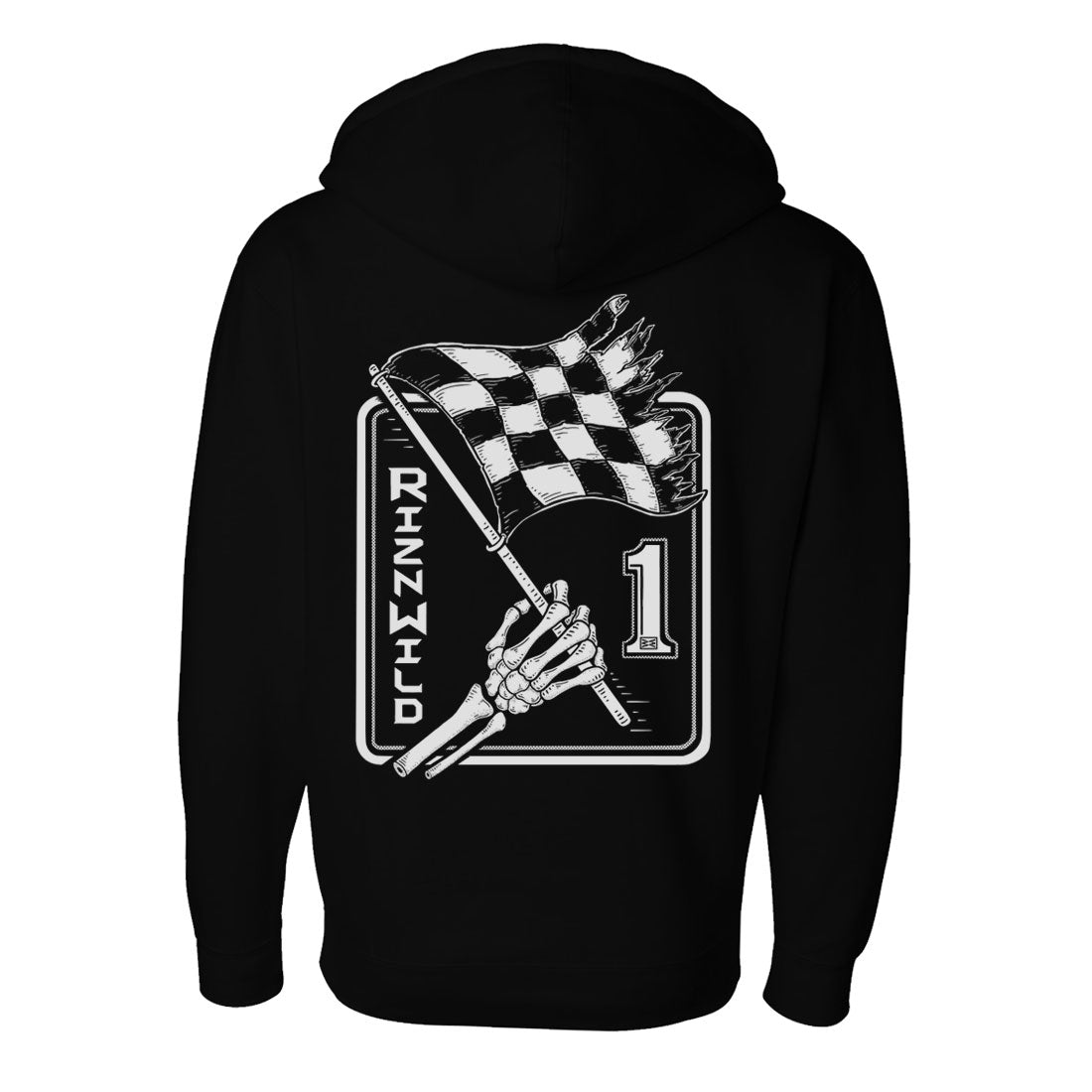 DEATH RACE MENS HEAVYWEIGHT PULLOVER HOODIE IN BLACK