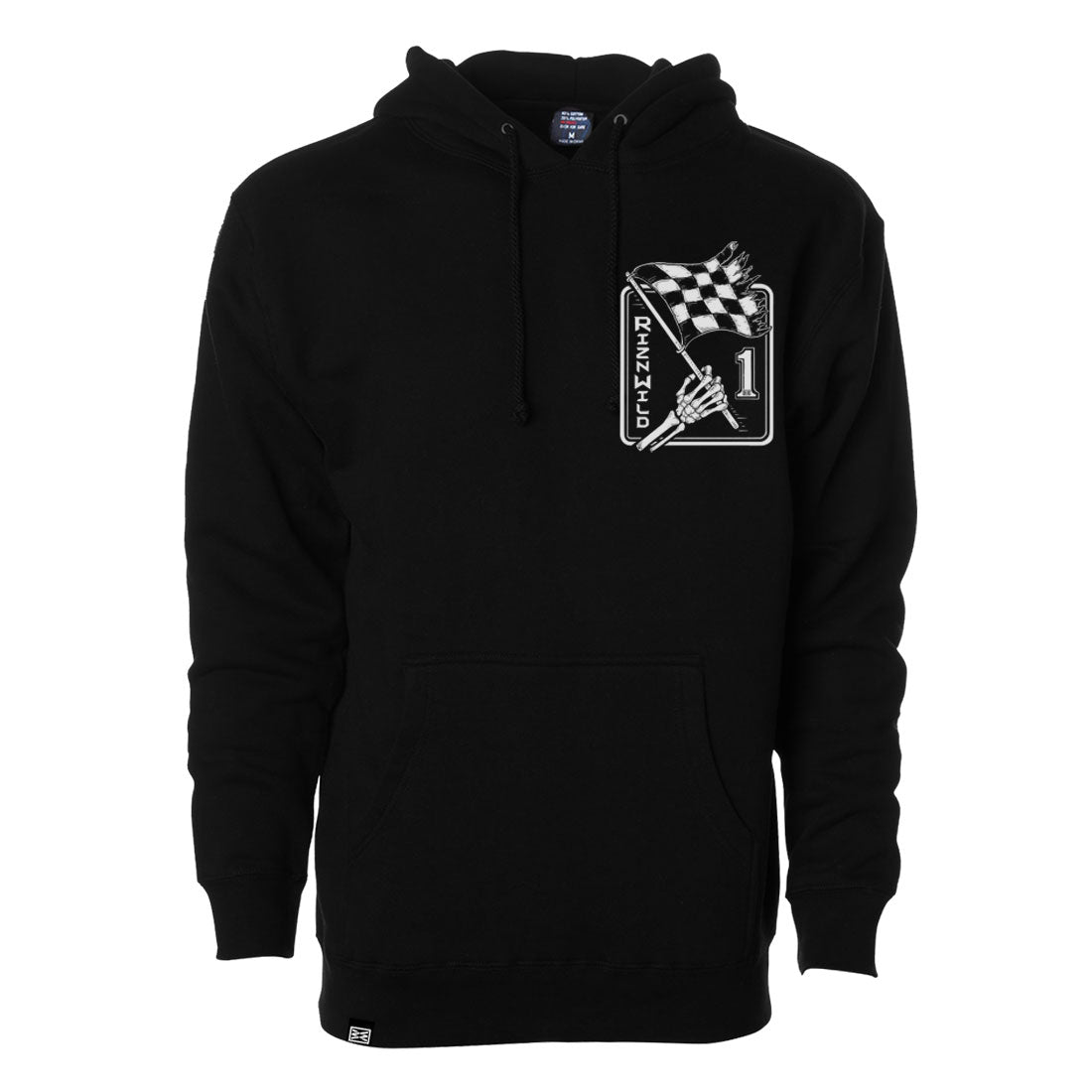 DEATH RACE MENS HEAVYWEIGHT PULLOVER HOODIE IN BLACK