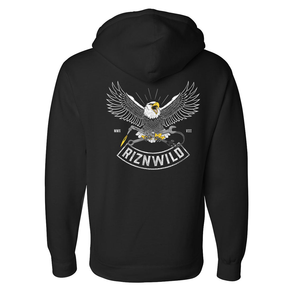 SCOUT MENS HEAVYWEIGHT PULLOVER HOODIE IN BLACK