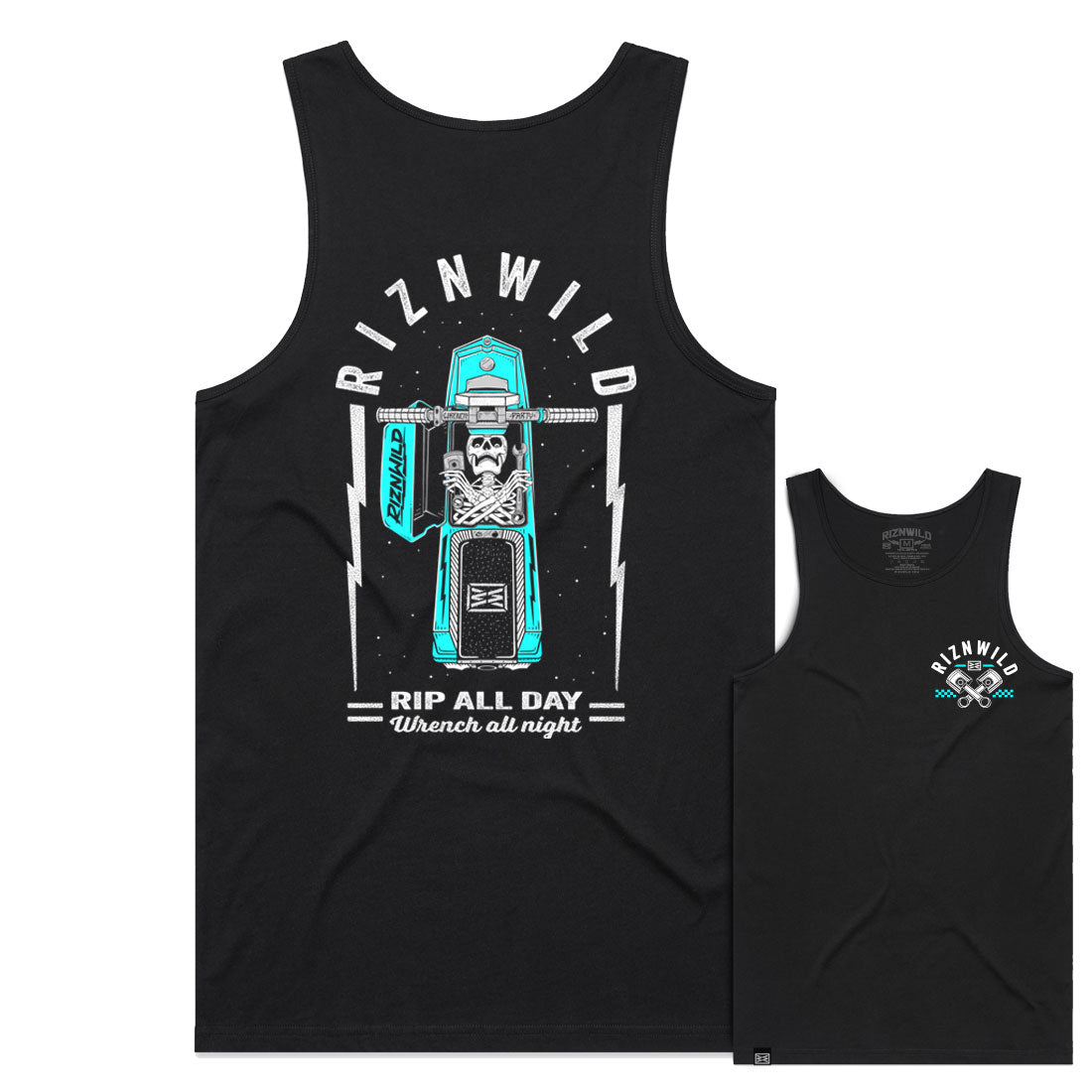 RIP MEN&#39;S TANK IN BLACK