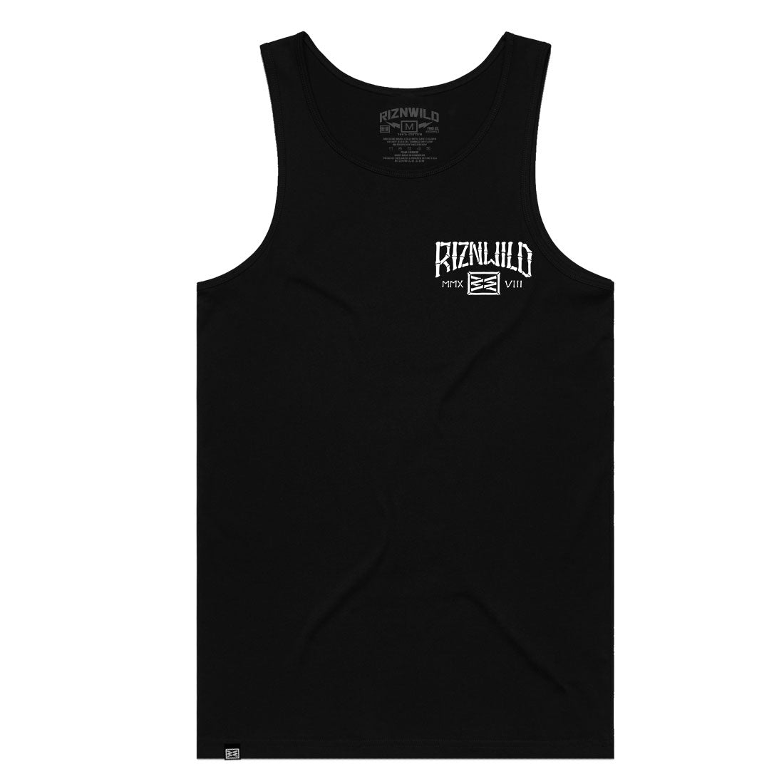 ON THE ROCKS MEN&#39;S TANK IN BLACK