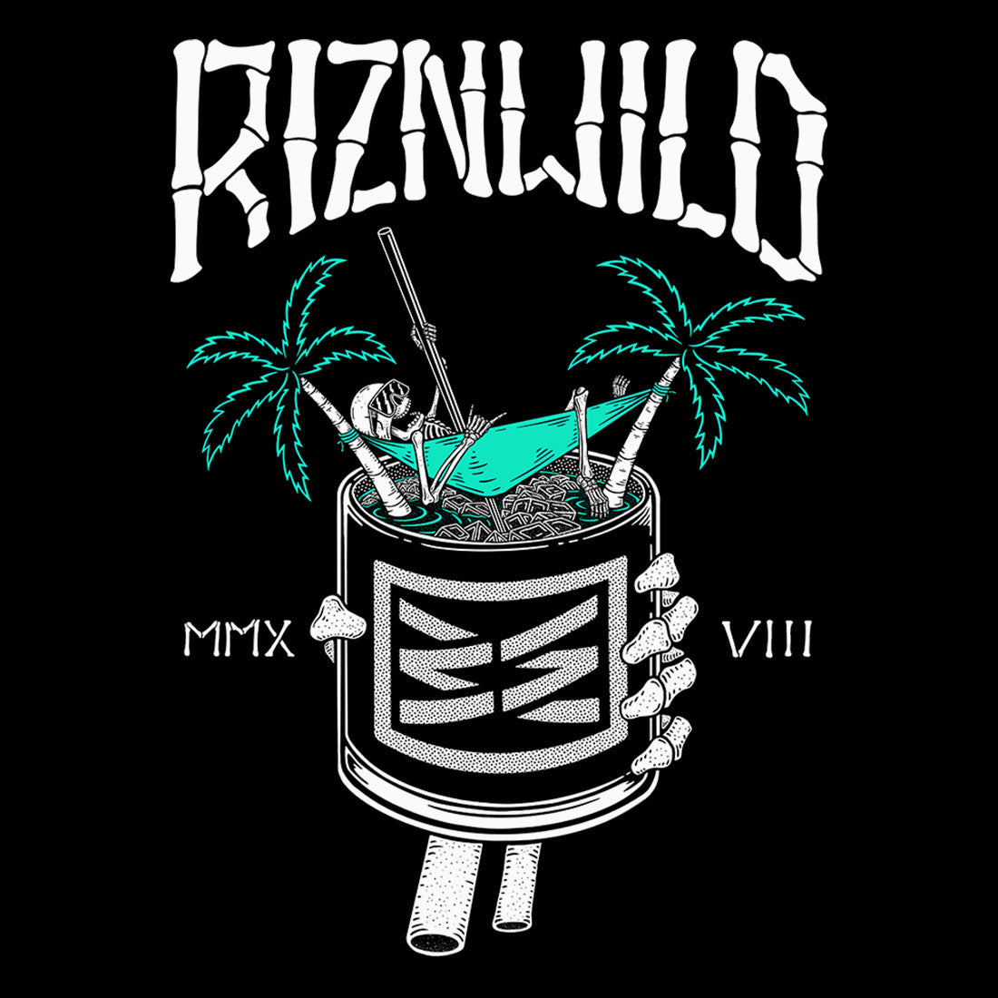 ON THE ROCKS MEN&#39;S TANK IN BLACK