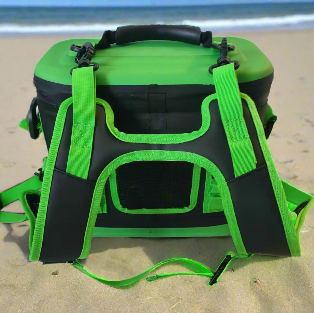 Rider PWC Coolers Jet Ski Coolers Set of 2 Black/Green RC101