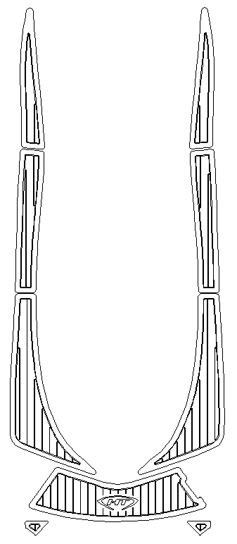 Hydro-Turf PRO SERIES traction mat kit for Kawasaki ULTRA LX , 250, 260, 300 + 310 (07-20)