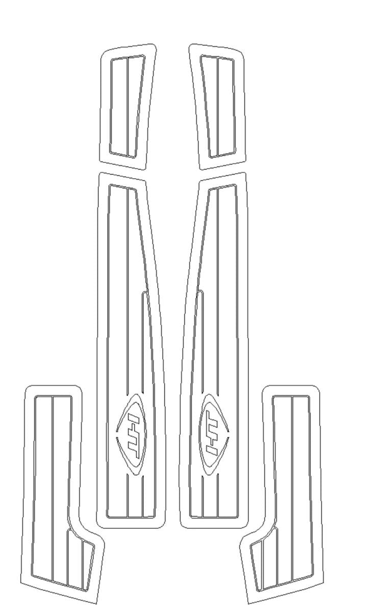 Hydro-Turf Pro Series Knurled Mat Wave Runner 500 &amp; 650 / Wave Runner LX 1989 1990 1991 1992 1993