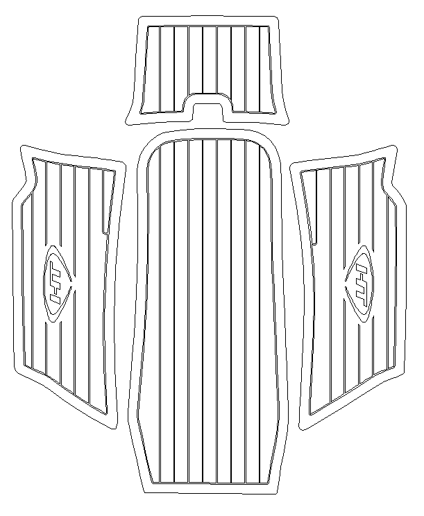 Hydro-Turf PRO SERIES Traction mat set for Yamaha SUPER JET 2021-2023