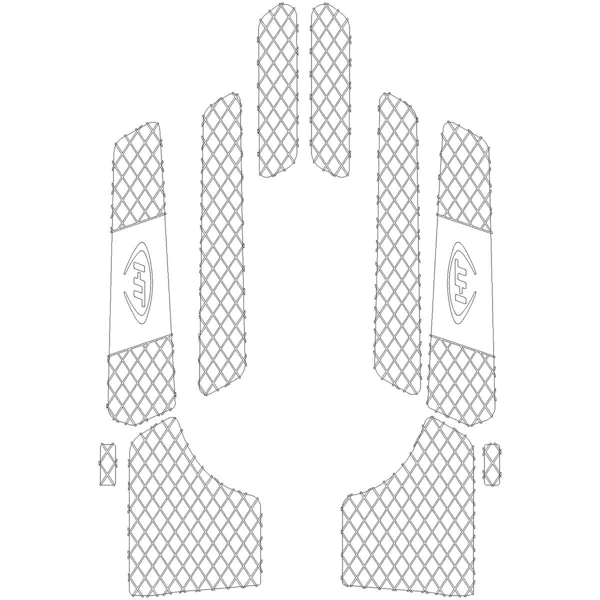 Hydro-Turf PRO SERIES Traction mat kit for Yamaha XL 1200 LTD /XL 800 /XL 1200 /XLT 1200 /XLT 800 1999-05