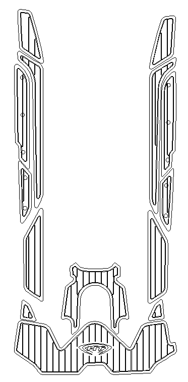 Hydro-Turf PRO SERIES traction mat kit for Sea-Doo RXT-X 300 (19-20)