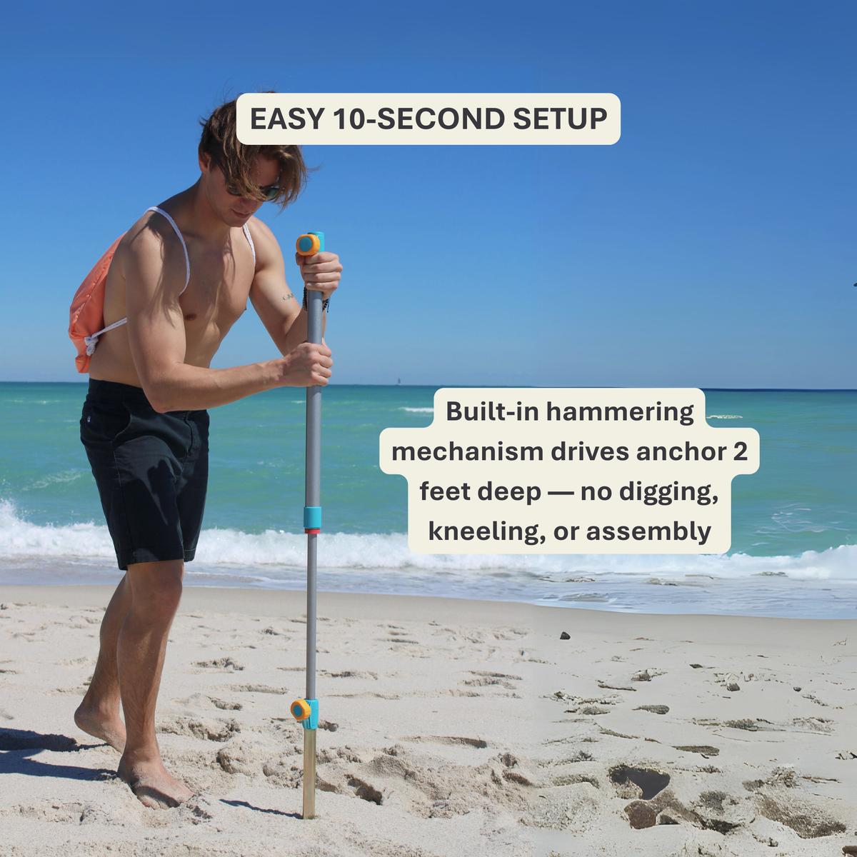 Beach Umbrella &amp; Anchor System