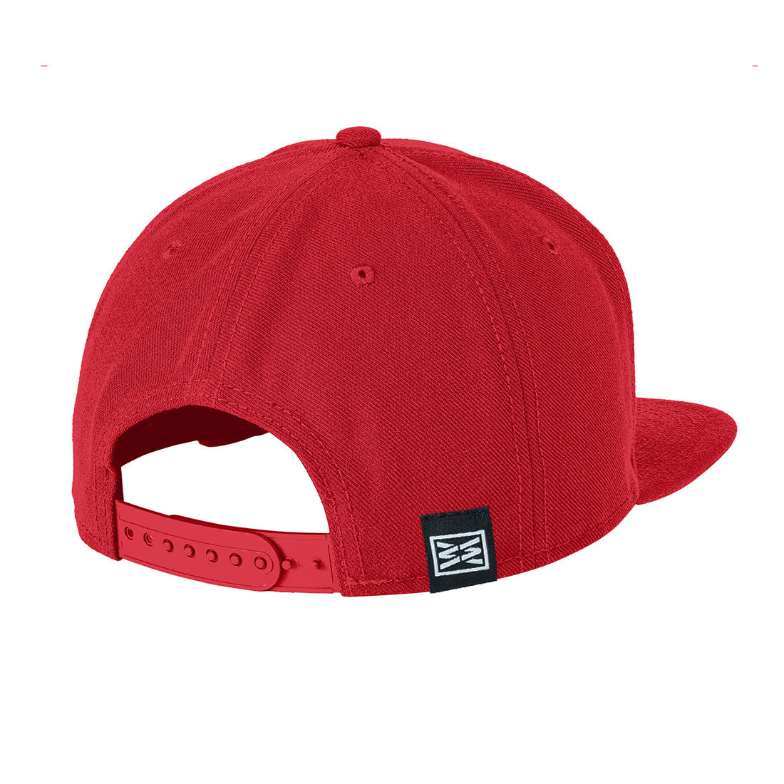 BASIC NEW ERA FLAT BILL SNAPBACK HAT IN RED