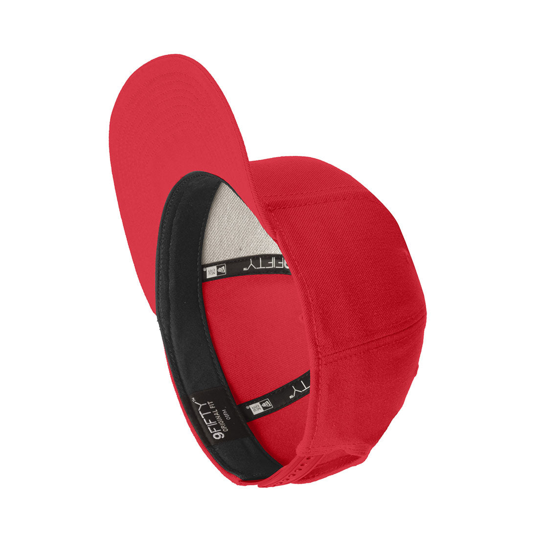 BASIC NEW ERA FLAT BILL SNAPBACK HAT IN RED