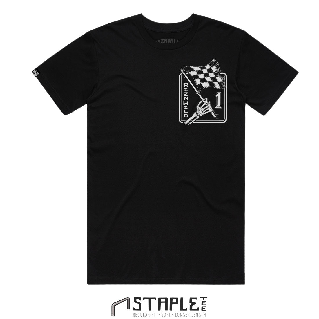 DEATH RACE MENS STAPLE TEE IN BLACK