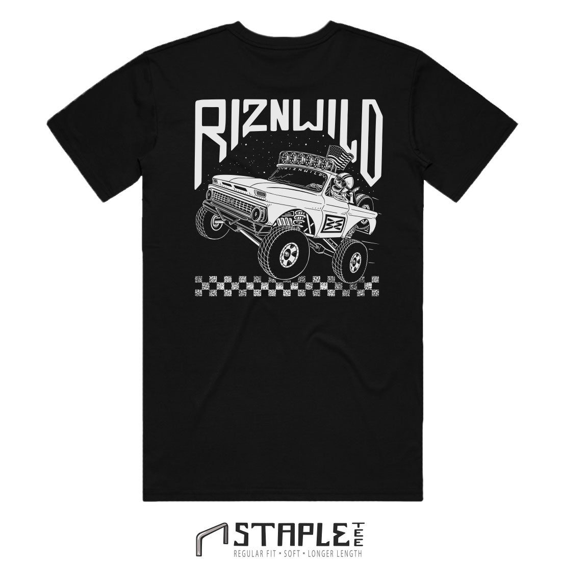 MIDNIGHT MENS STAPLE TEE IN BLACK