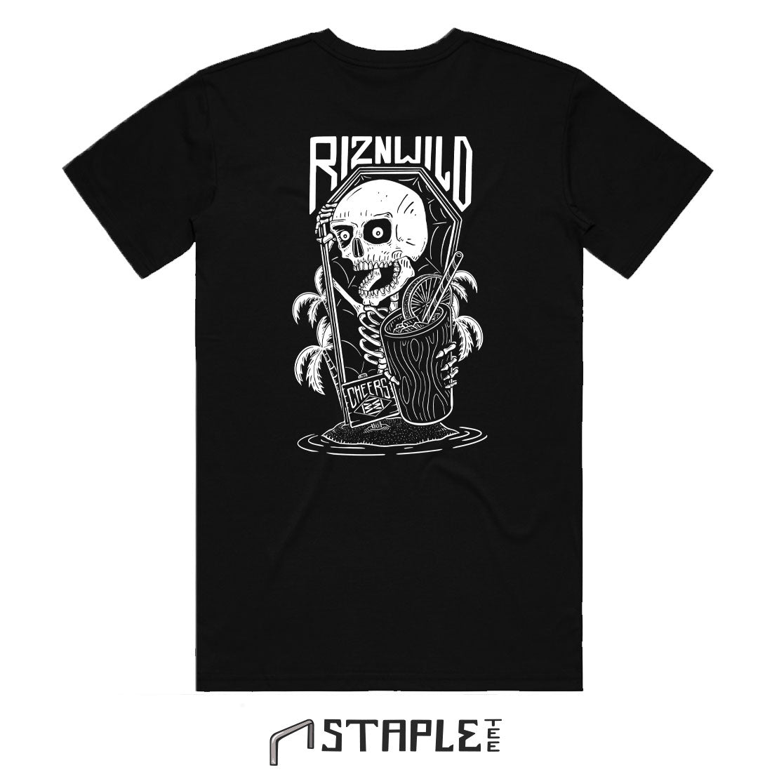 SKELETON COVE MENS STAPLE TEE IN BLACK