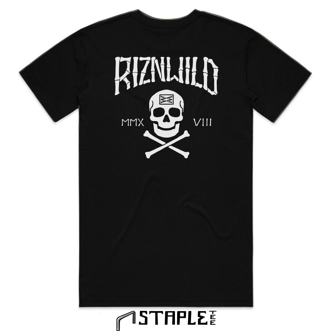 PLUNDER MENS STAPLE TEE IN BLACK