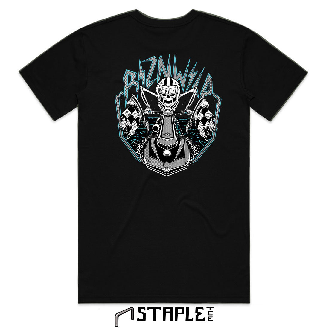 DEAD SET MENS STAPLE TEE IN BLACK