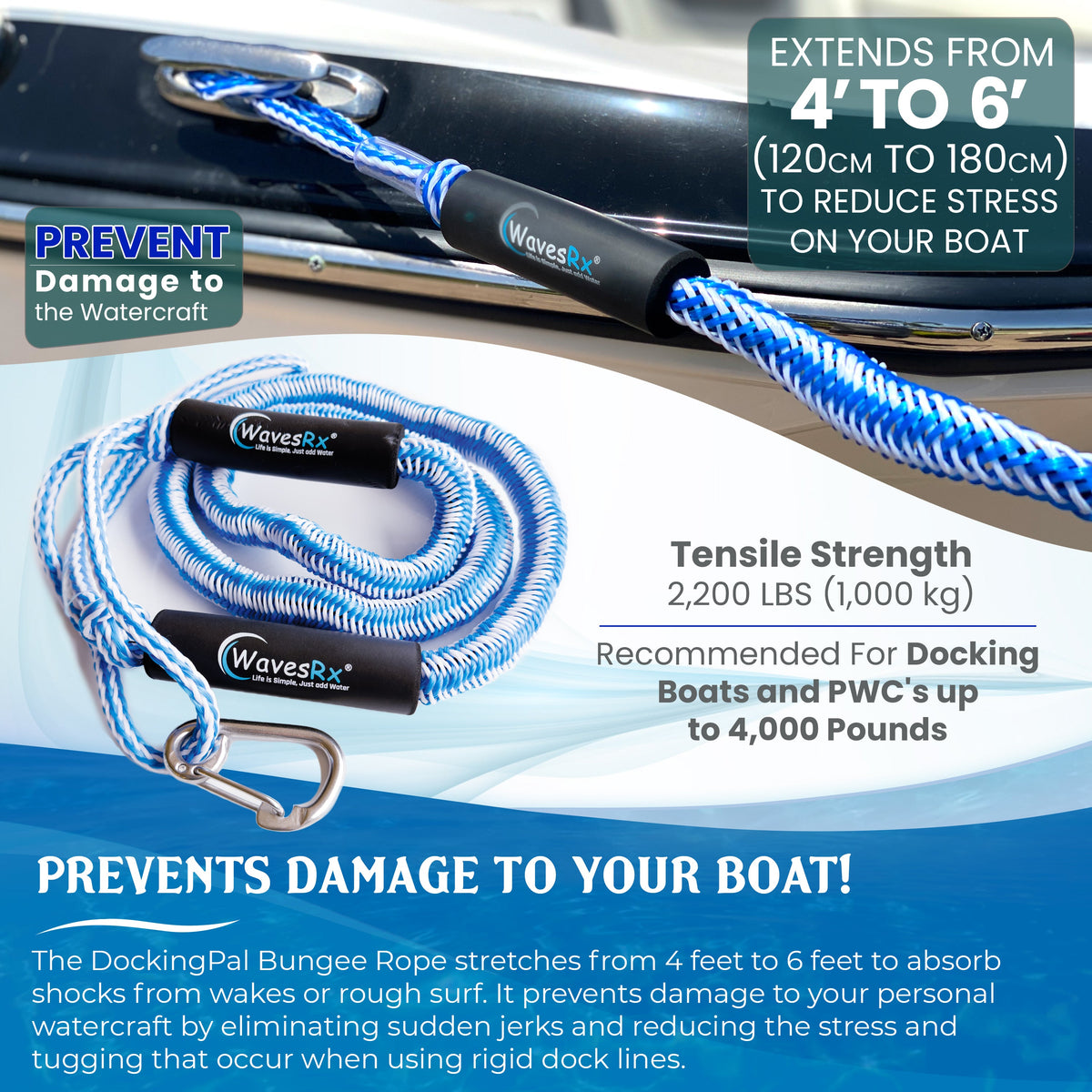 4&#39;-6&#39; DOCKINGPAL BUNGEE