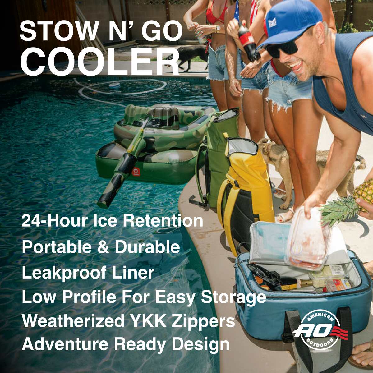 Stow-N-Go Canvas 38 Can Cooler - Hunter