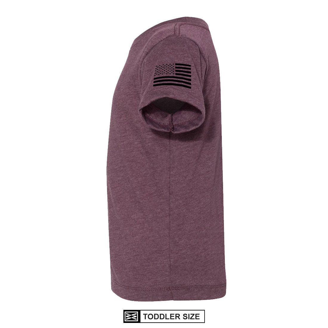 TANKABEGO TODDLER TEE IN HEATHER MAROON