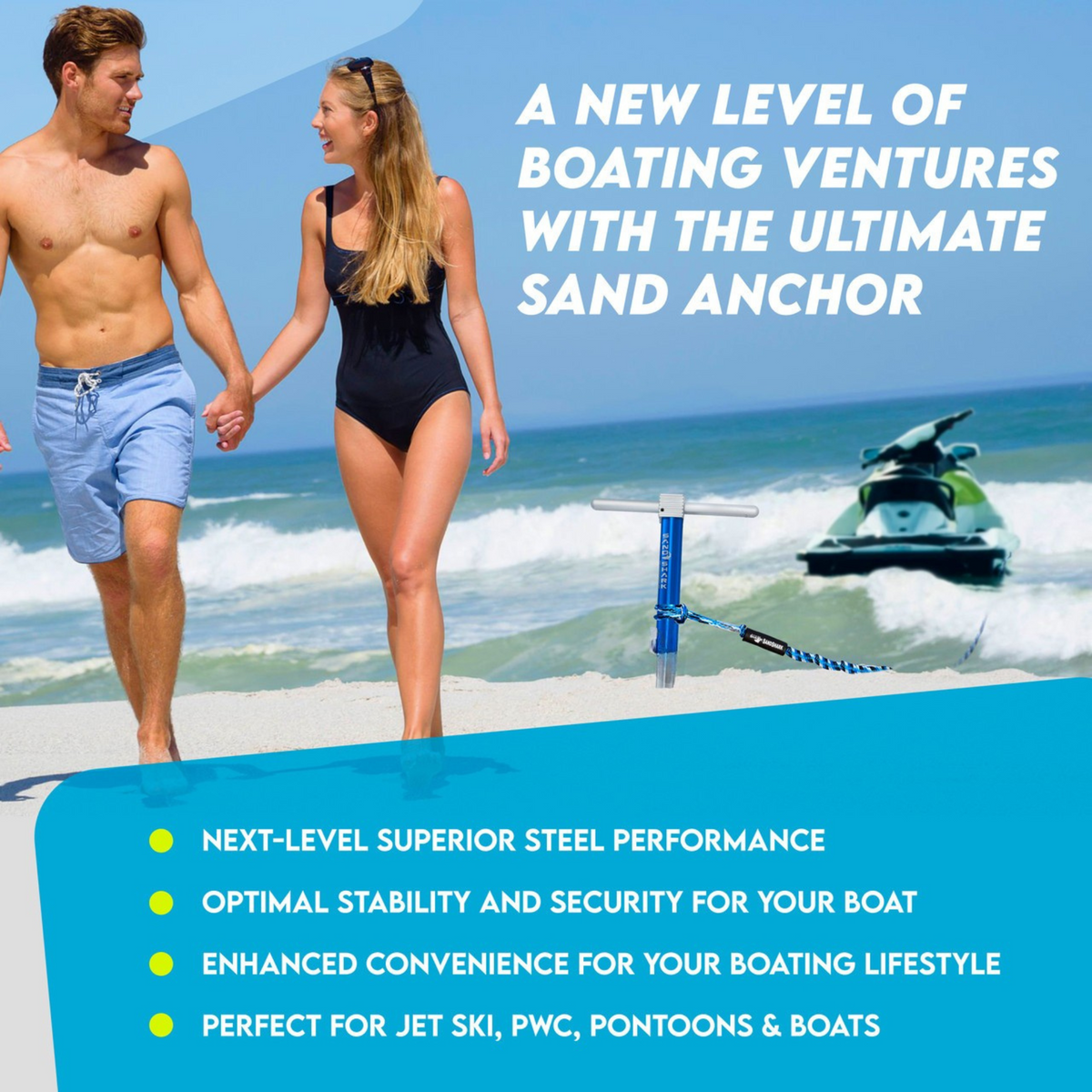 PWC 3.0 Anchor by Sandshark – The Ultimate Anchor for Jet Skis &amp; Personal Watercraft