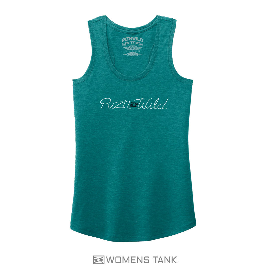 STREAM WOMENS TANK IN HEATHERED TEAL