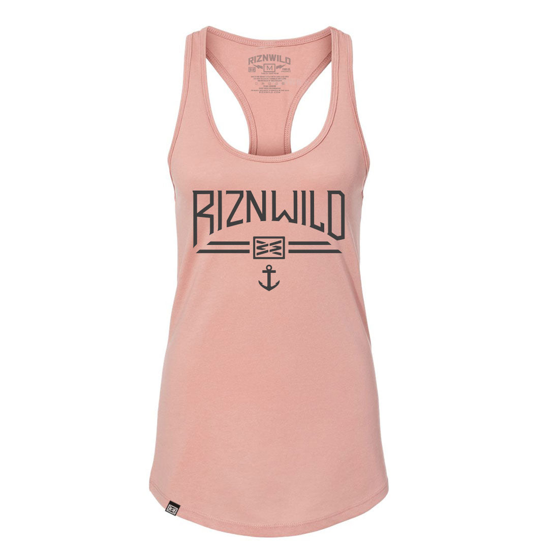 CAPTAIN WOMENS RACERBACK TANK IN DESERT PINK