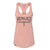 CAPTAIN WOMENS RACERBACK TANK IN DESERT PINK