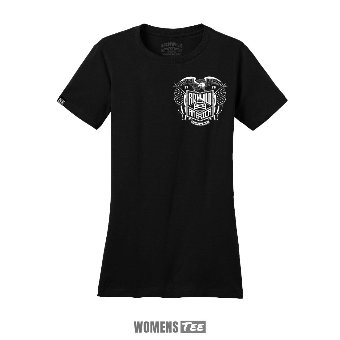 EAGLE WOMEN&#39;S SHORT SLEEVE TEE IN BLACK