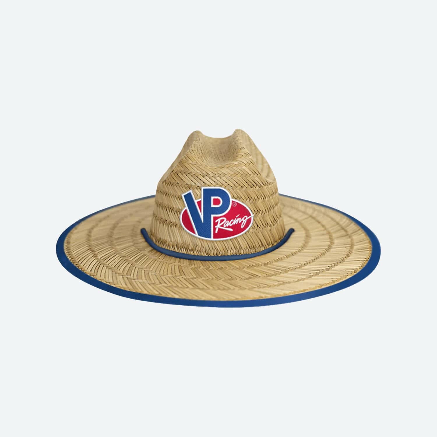 Wide Brim Straw Hat with Chin Strap