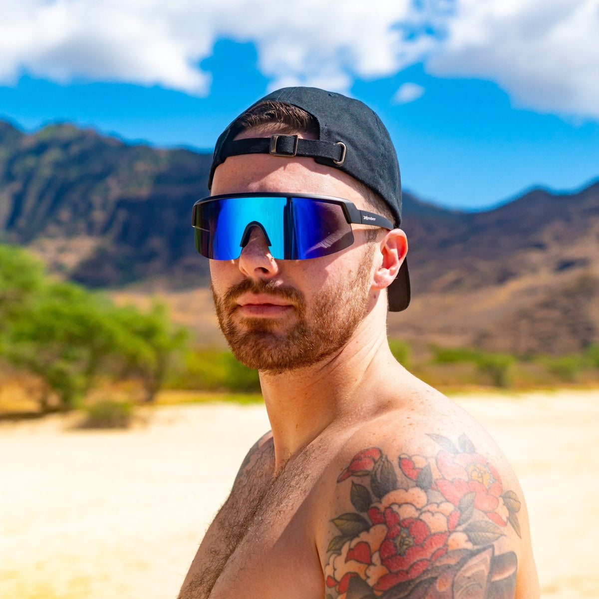 BOMB RIPPA Safety - Polarized Blue Mirror