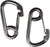 2PK SandShark Carabiner Clips 5/16" (8mm) - Stainless Steel Clip for Boat Lines