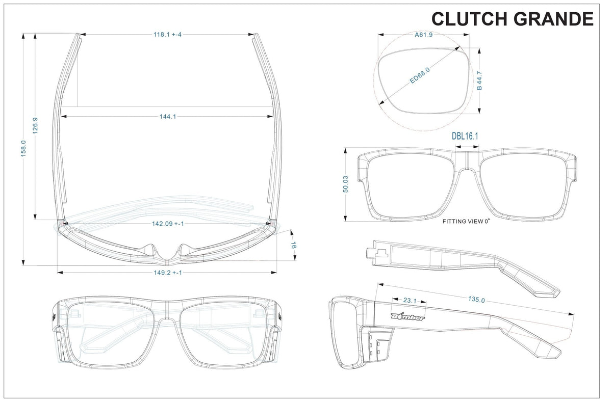 CLUTCH Safety - Blue Mirror