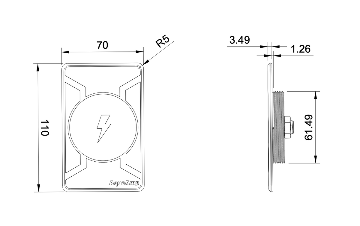 AquaAmp 200 Series Waterproof Wireless Charger