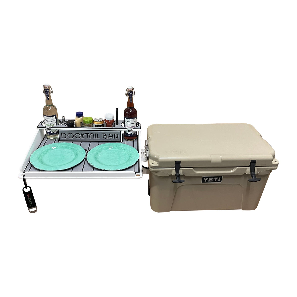 Docktail Bar Yeti Tundra Cooler Cup Holders and Table System