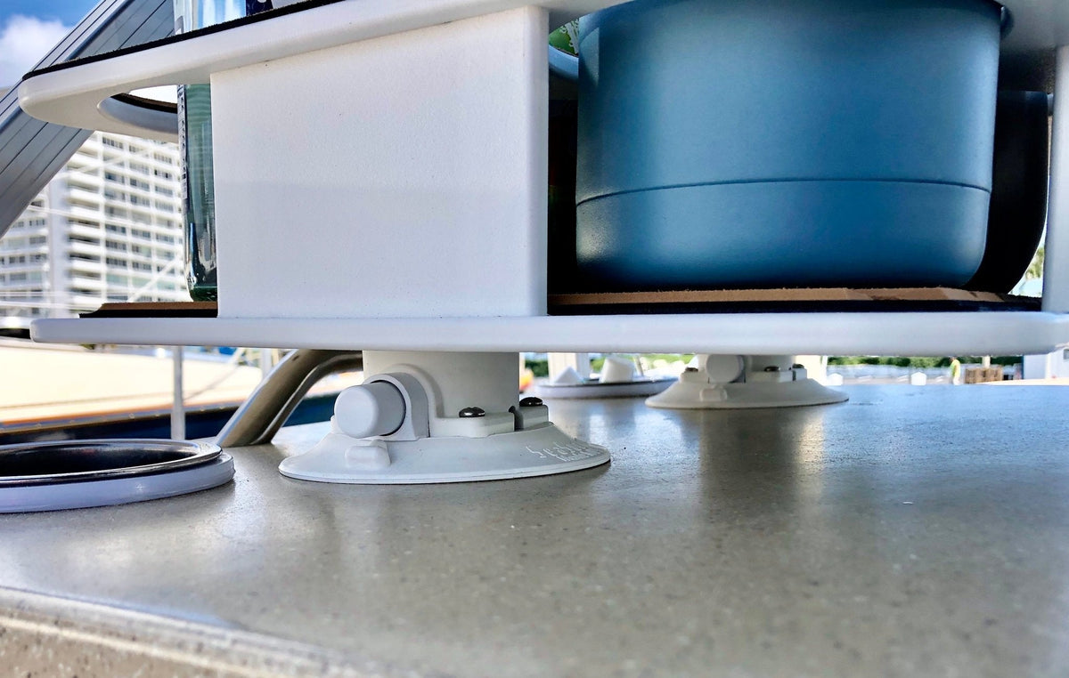 Docktail Boat Table Caddy with 2 SeaSucker Vacuum Mounts - Choose Your Color