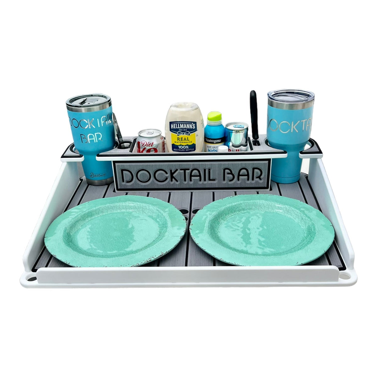 Docktail Boondocking Table - For Camping, RV's, Tailgating, Poolside, and Grill Prep