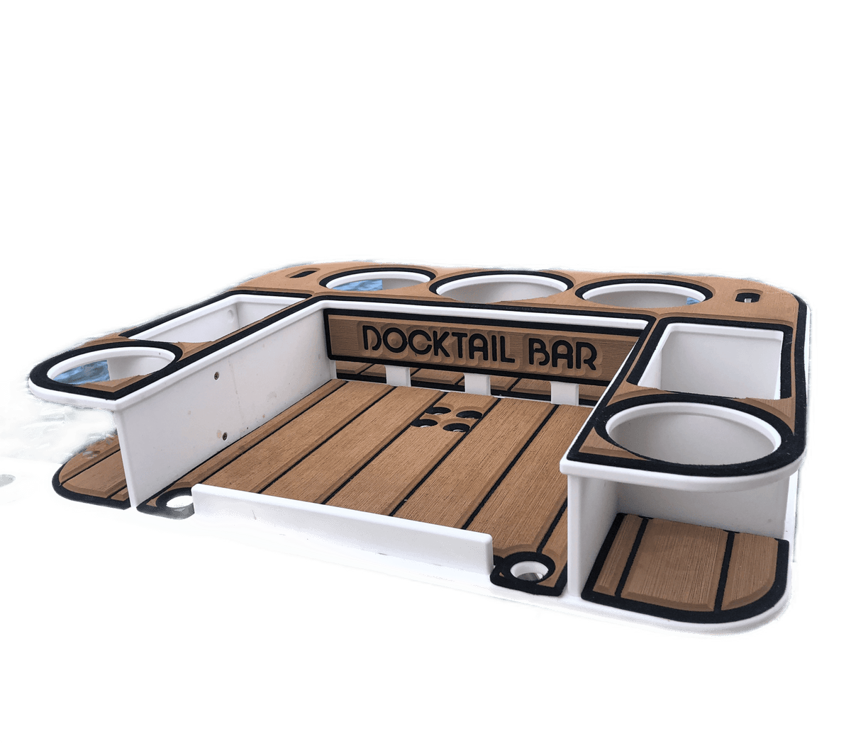 Docktail Butler Boat Table with 2 SeaSucker Vacuum Mounts - Perfect for Smooth Flat Surface Locations