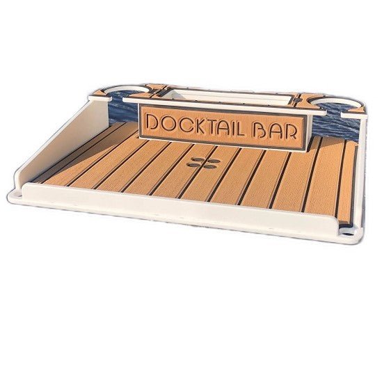 Docktail Utility Boat Table with Pedestal Table Attachment Options