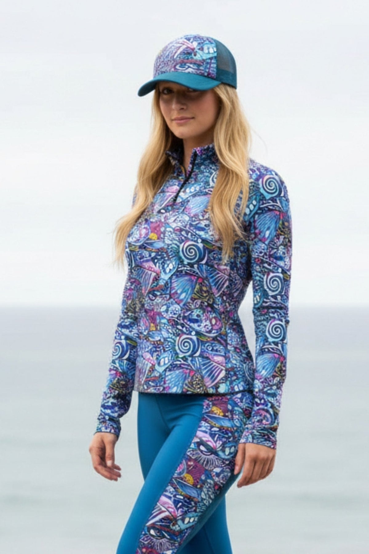 Enchanted Grayling Abstract Trucker Hat