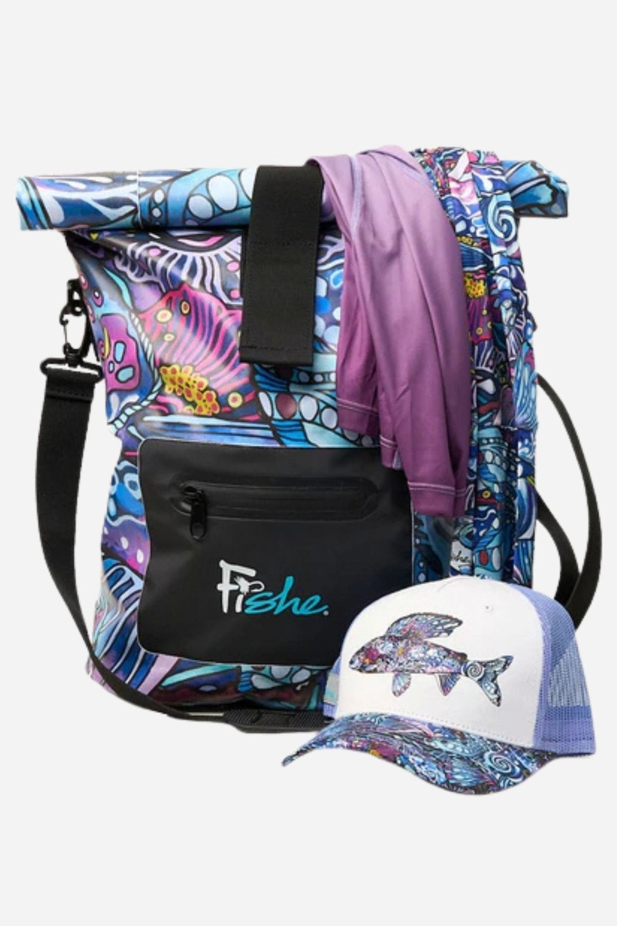 Enchanted Grayling Roll Tote Dry Bag