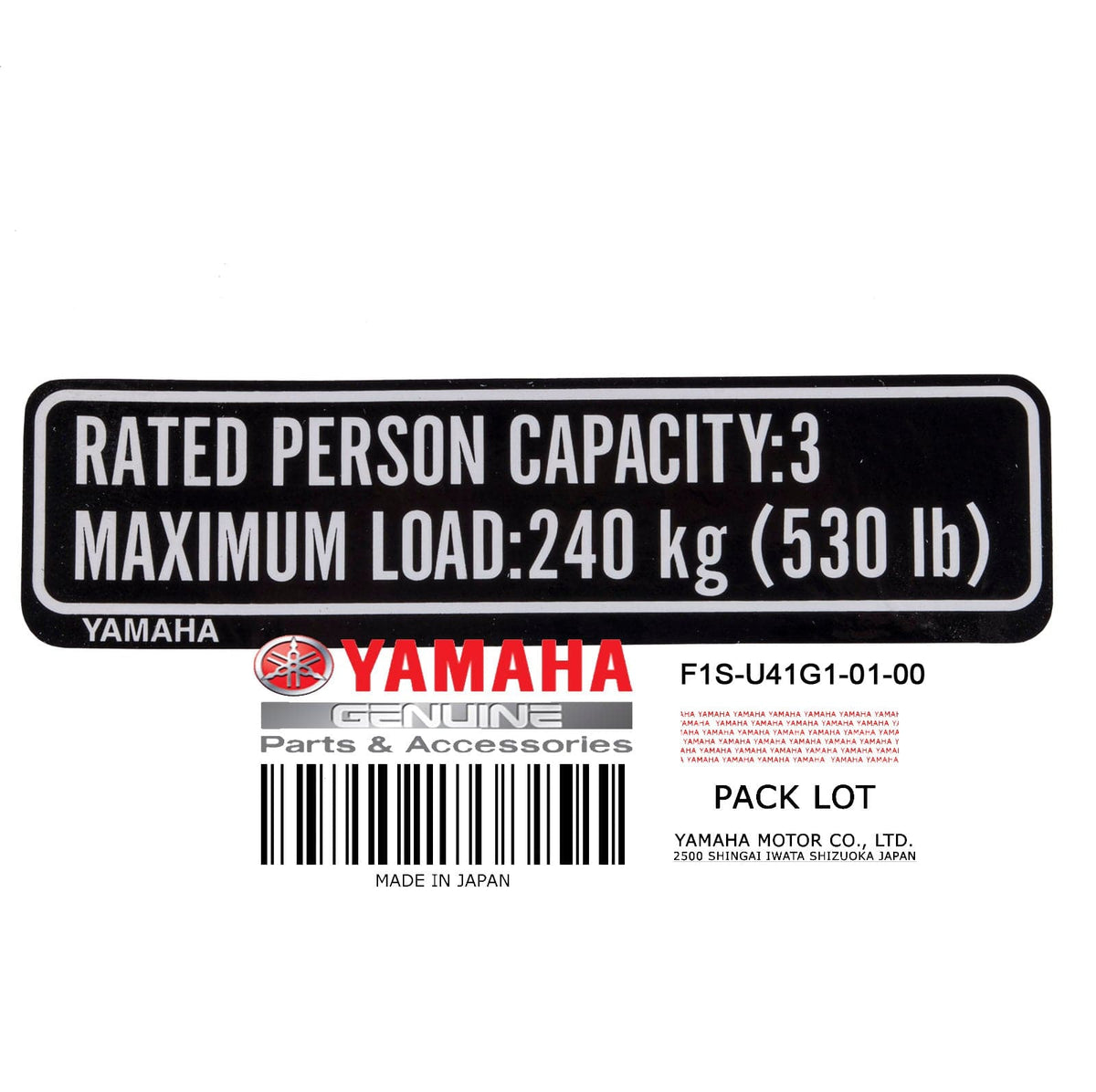 F1S-U41G1-01-00 LABEL CAPACITY