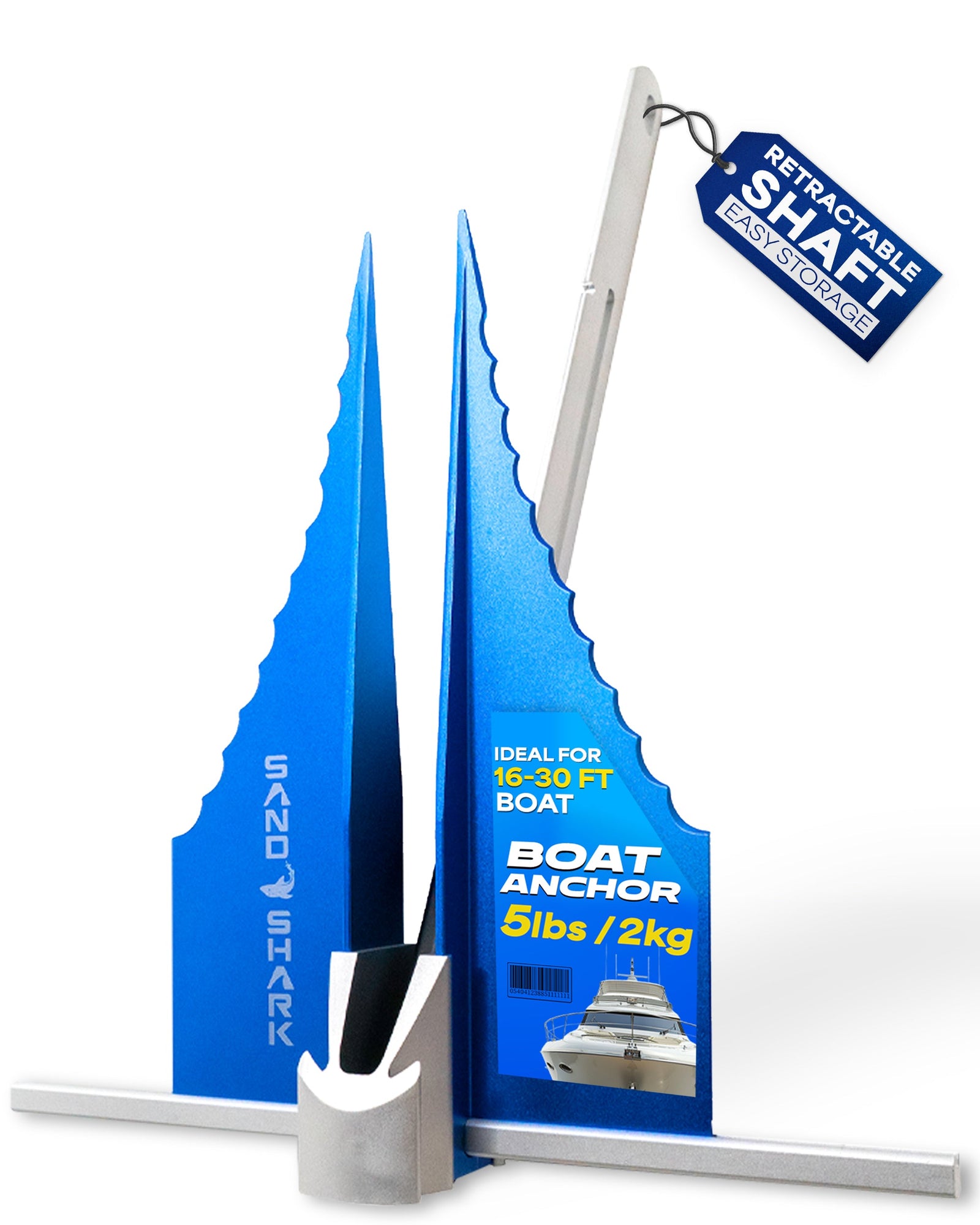 Fluke Anchor by Sandshark – Premium Anchor for Boats & Pontoons