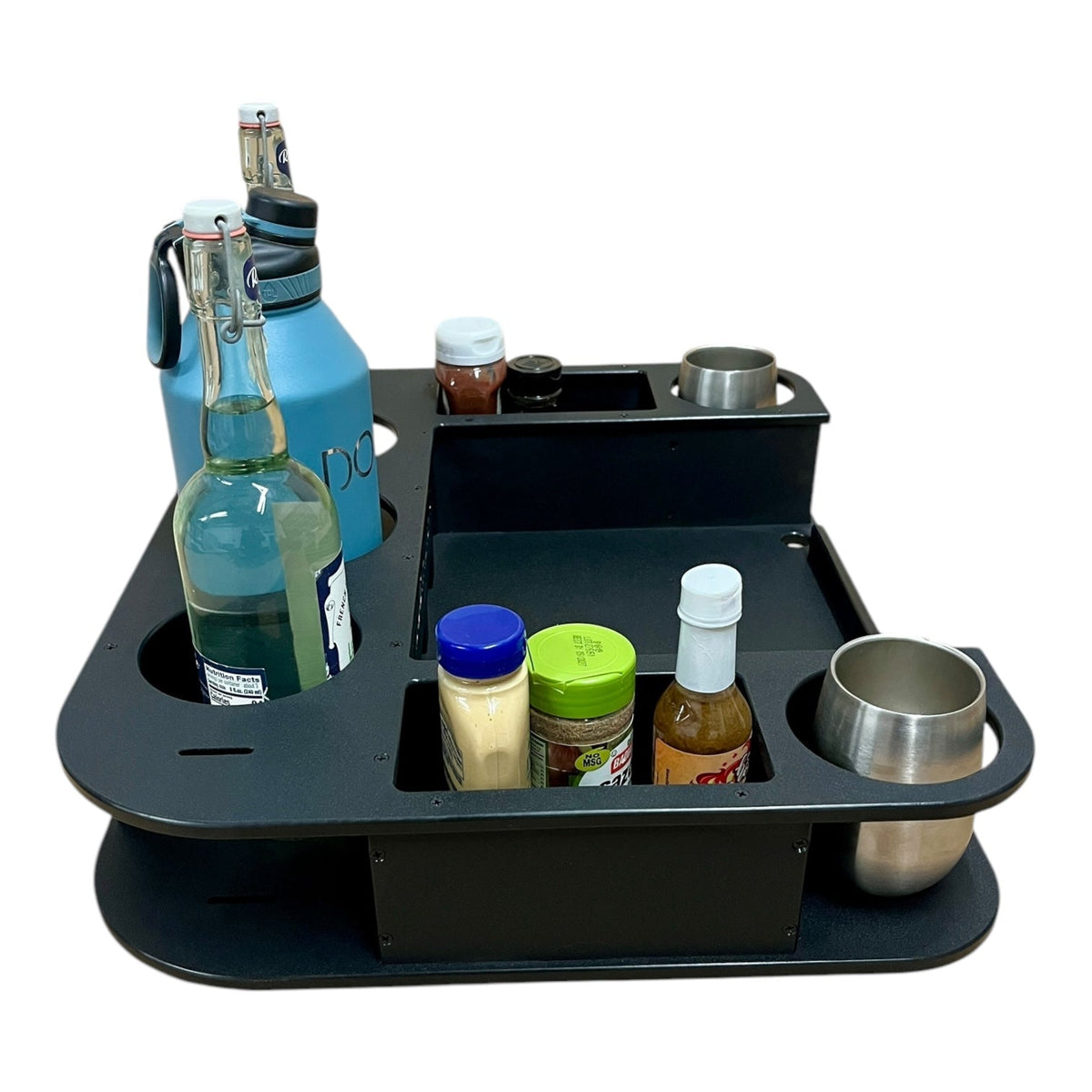 Midnight Series - Docktail Butler Boat Table - Choose Your Mount, Color &amp; Custom Name