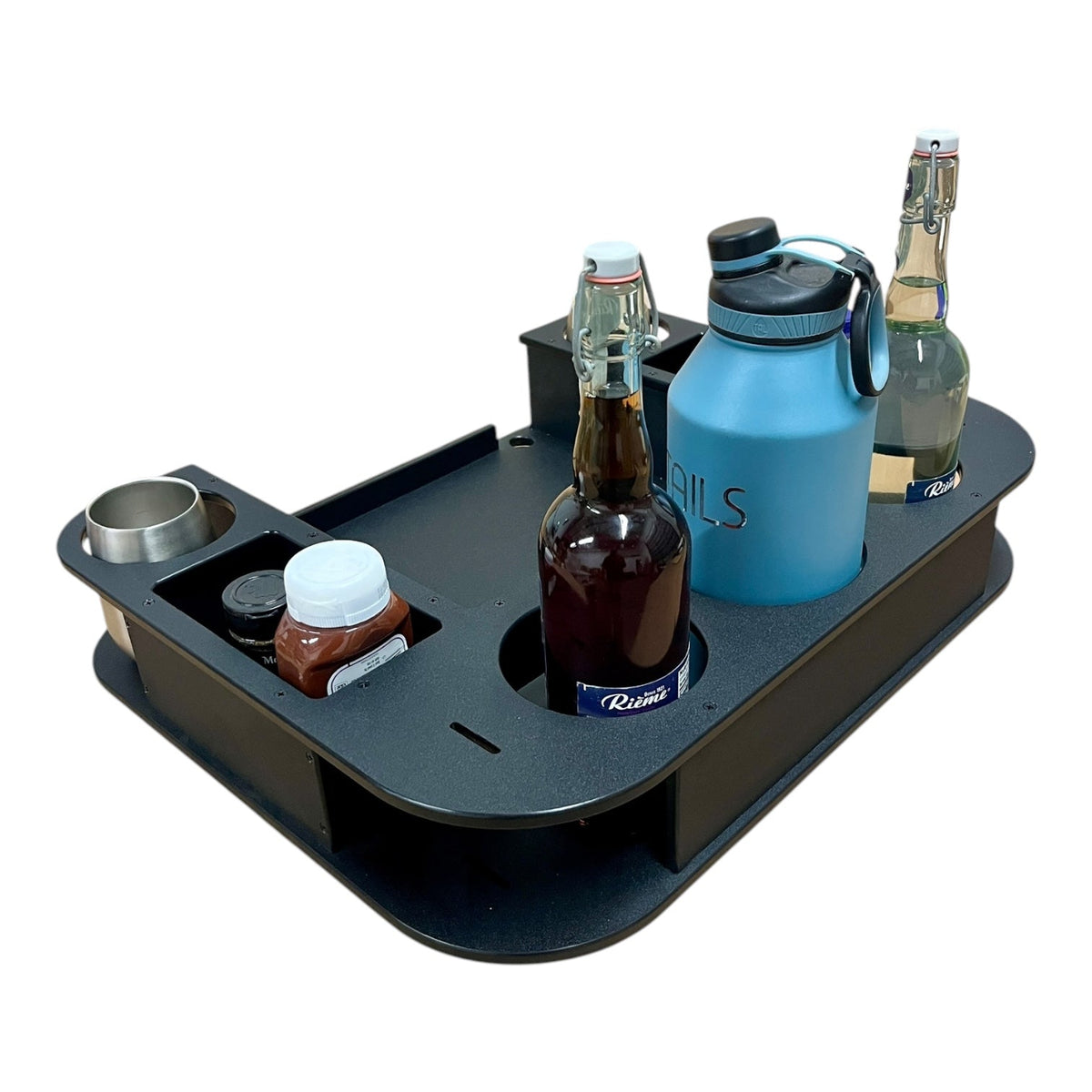 Midnight Series - Docktail Butler Boat Table - Choose Your Mount, Color &amp; Custom Name
