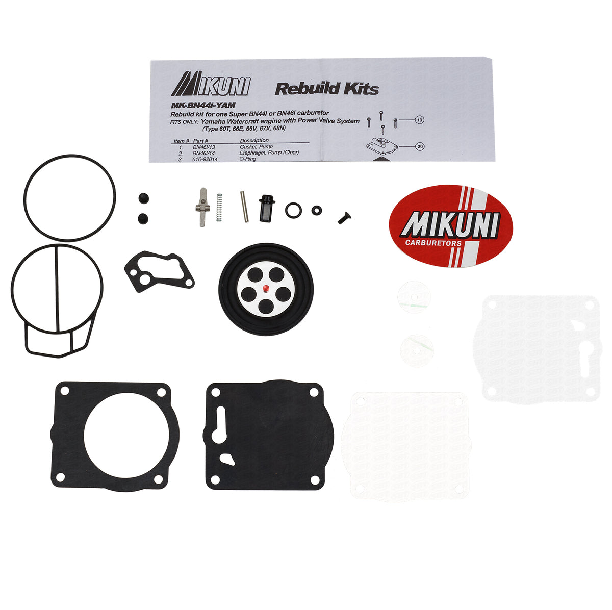 Mikuni Sea-Doo I Series 46 Carburetor Rebuild Kit