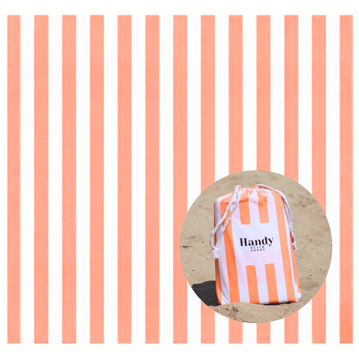 Oversized Waterproof &amp; Sand-Repellent Beach Blanket with Umbrella Port