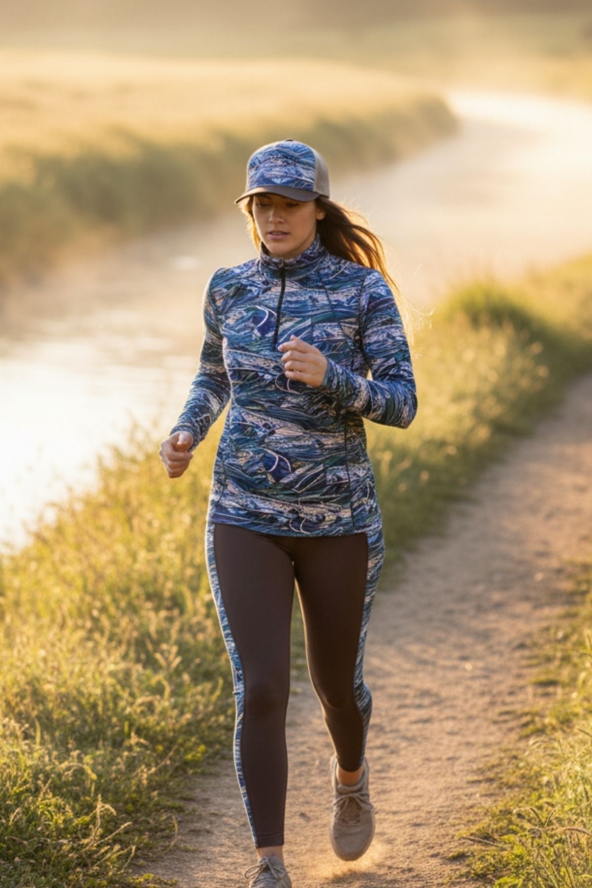 Rainbow Ridge Abstract Trucker Hat